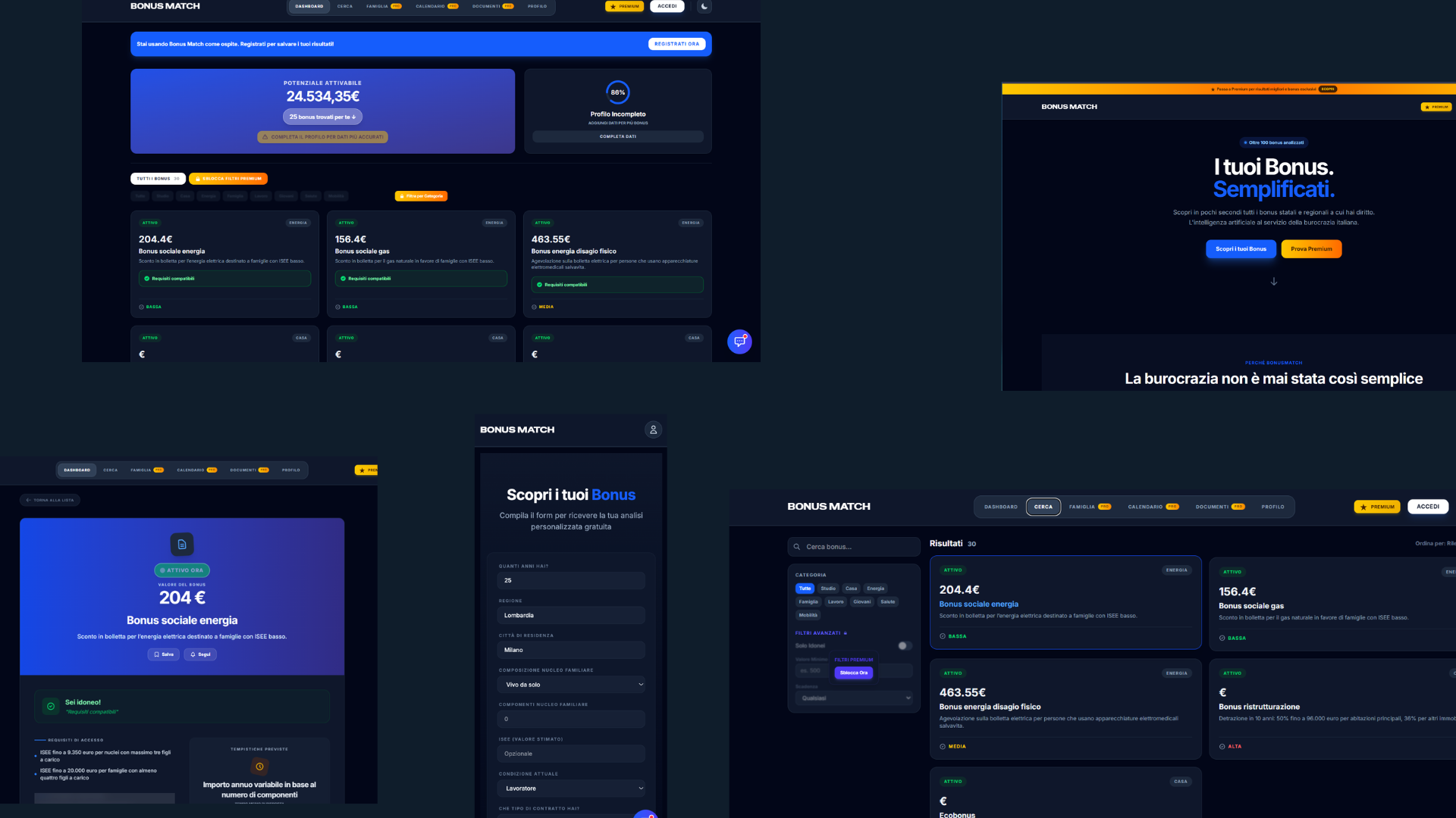 BonusMatch — Dashboard
